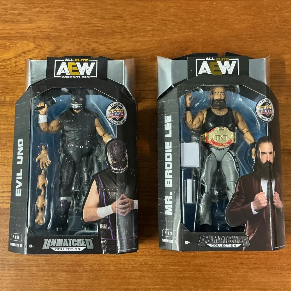 AEW All Elite Wrestling Upper Deck Series 3 Figures Lot Of 5